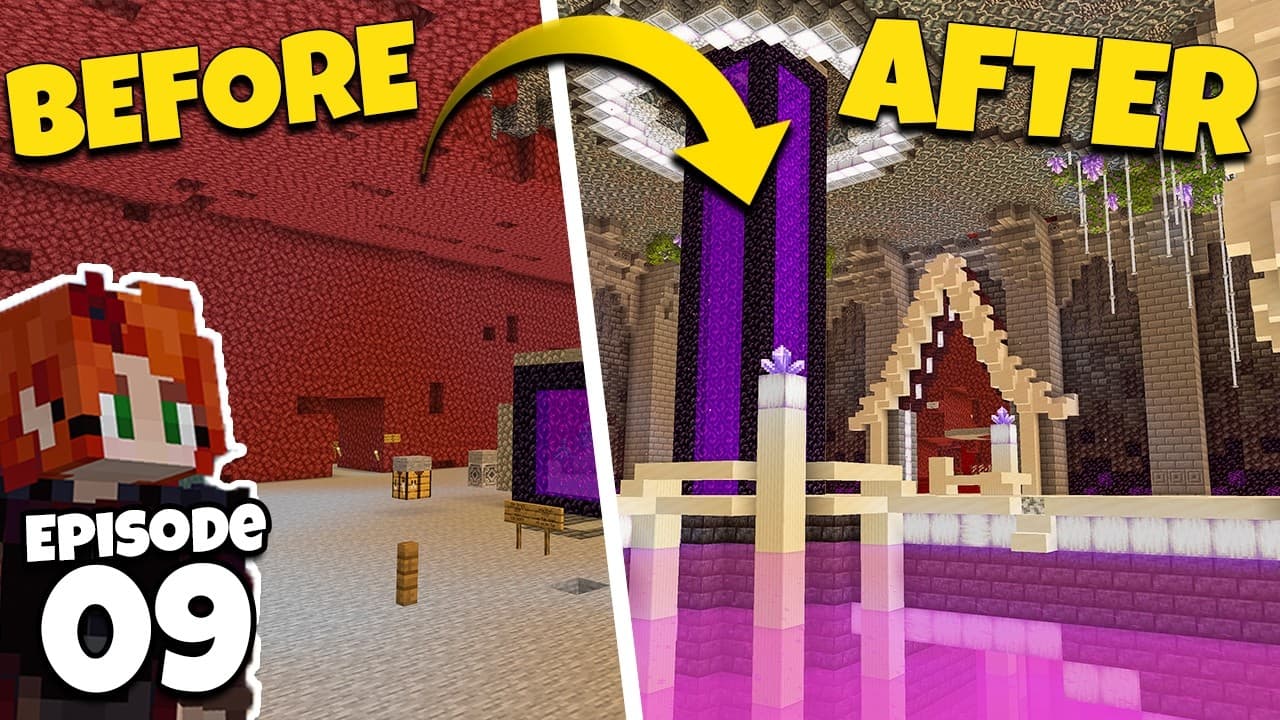 I Transformed the NETHER HUB on Hermitcraft! - Episode 9
