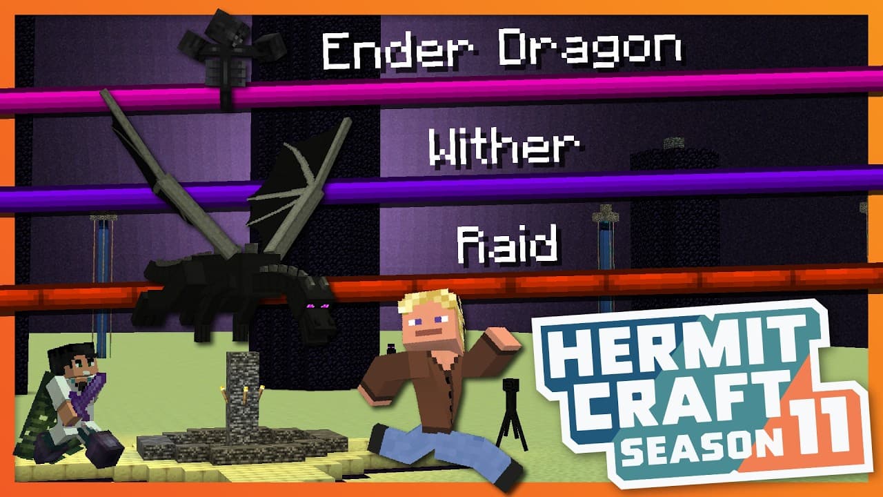 ALL 3 Boss Bars At Once!!! - Minecraft Hermitcraft Season 11