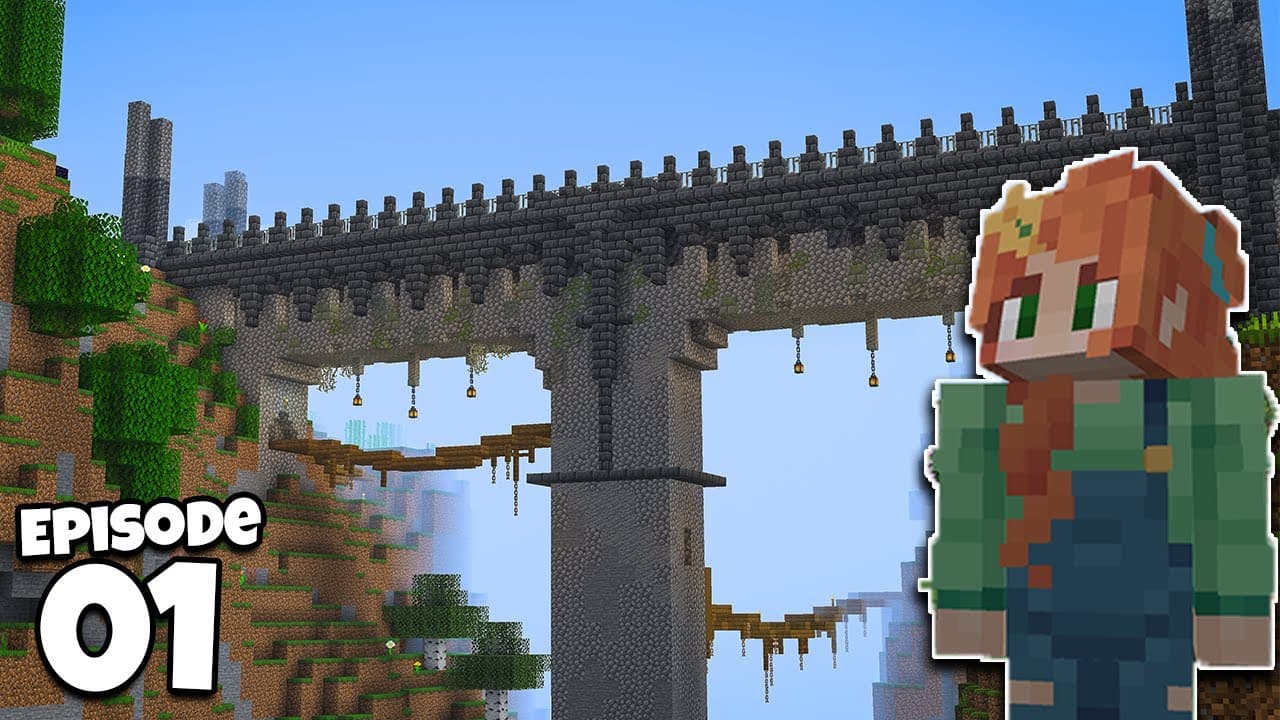 My BIGGEST Starter Base Ever! Hermitcraft 11 - Episode 1