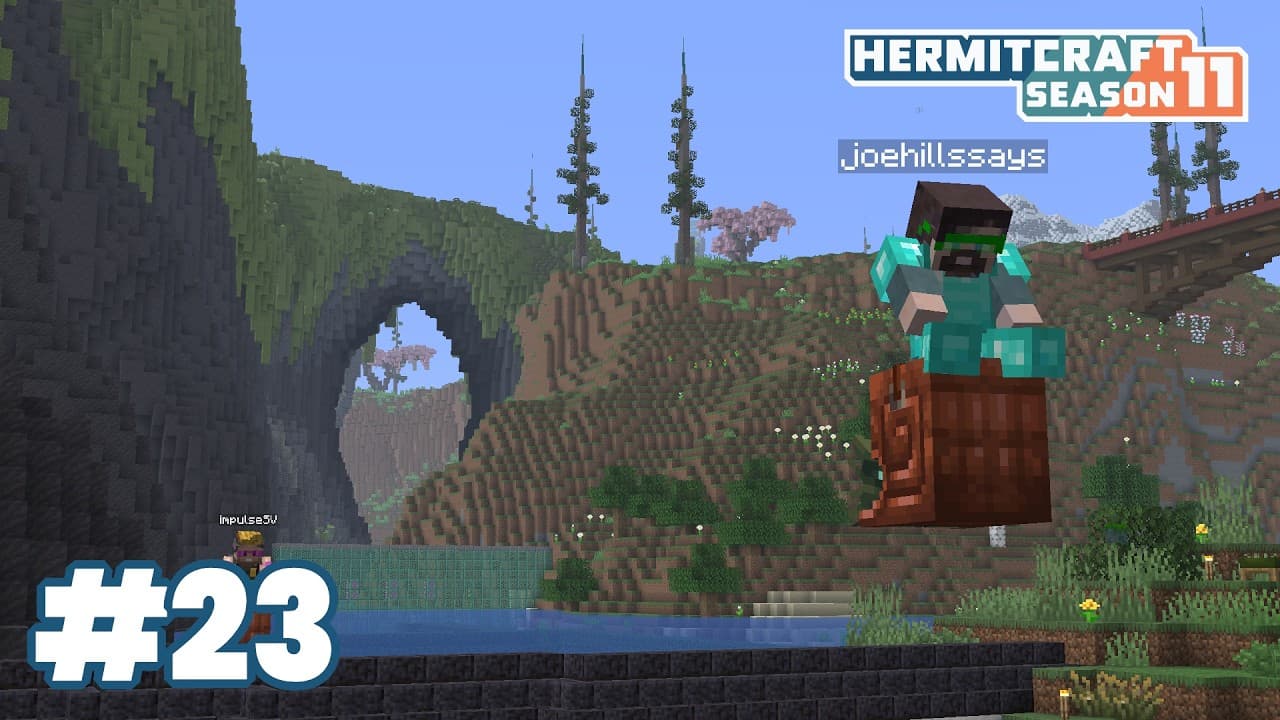 Demolished building bone shop groundbreaking! Week 4 of Nautilus Racing! — HermitCraft 11: ep 23