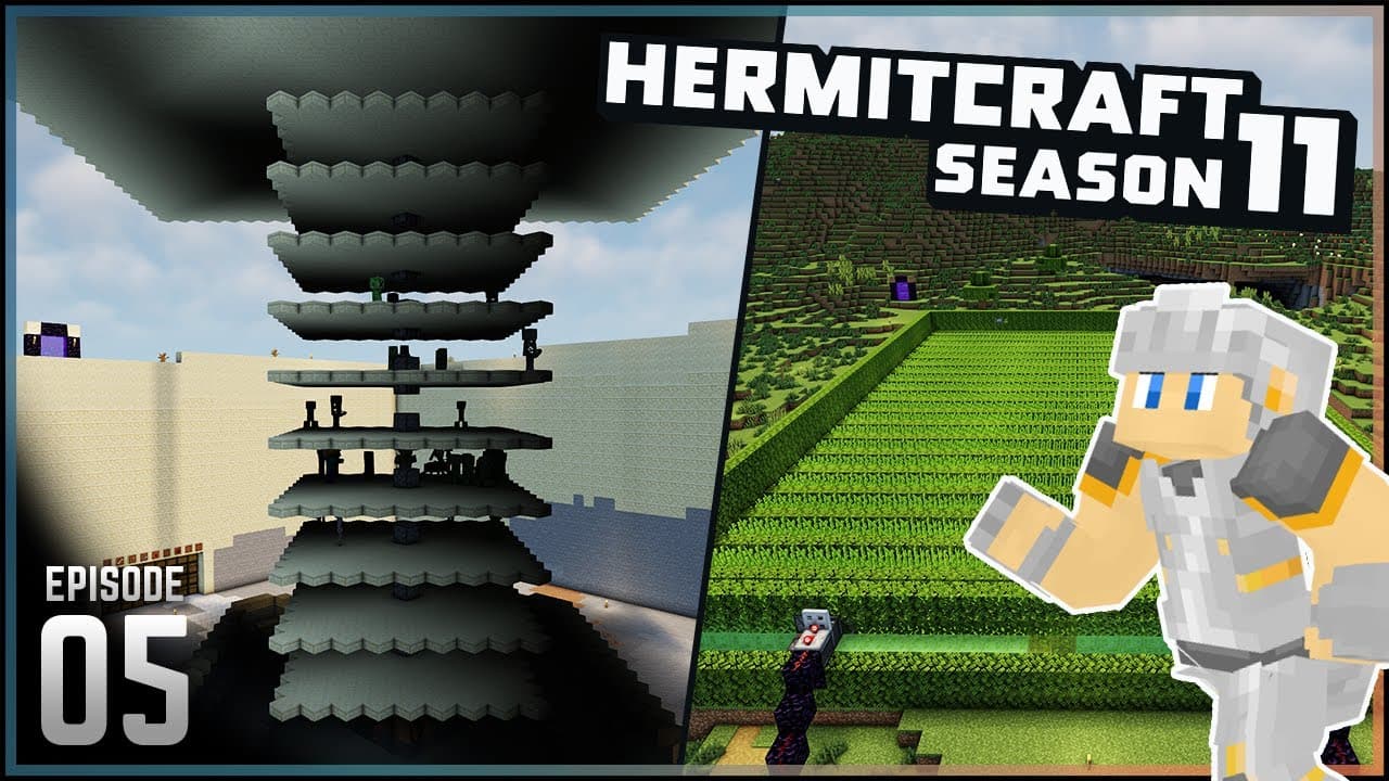 Mob Farm AND Sugarcane Farm! | Hermitcraft S11 - Ep. 5