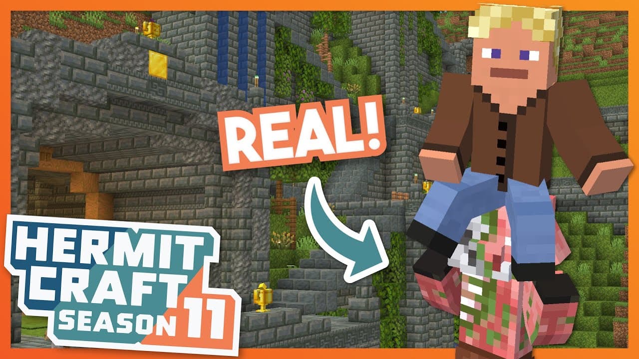 How to RIDE a Zombie Piglin!!! - Minecraft Hermitcraft Season 11