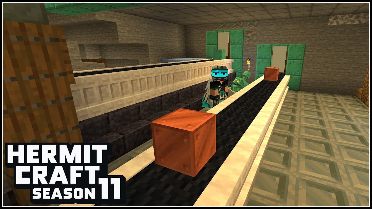 I Made a Working Conveyor! | HermitCraft 11 | 37