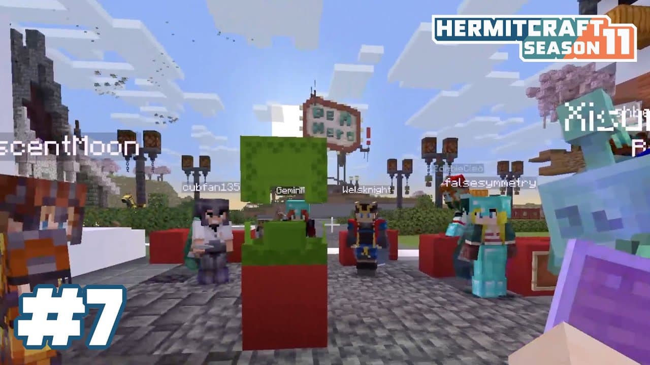 Christmas gift exchange game! Dirty Santa? Angry Saint iJevinicholas! — HermitCraft 11: ep 7