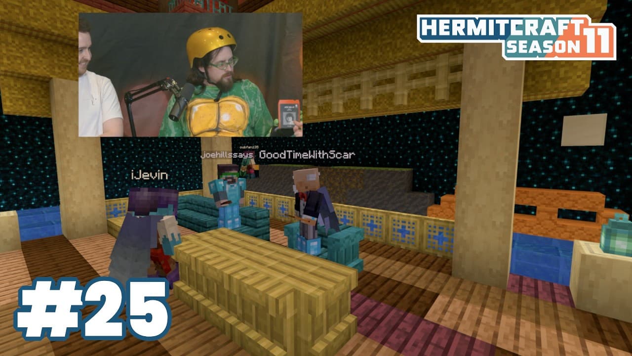 Gamers for Giving chats with Cub, Scar, and Jev! 12-foot Skeleton with Etho! — HermitCraft 11: ep 25