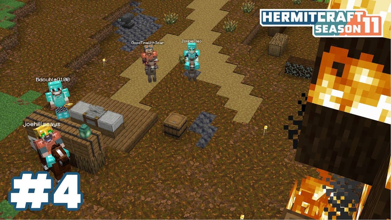 Good Times with a Scarsonist?! Fire inspection from PearlescentMoon! — HermitCraft 11: ep 4