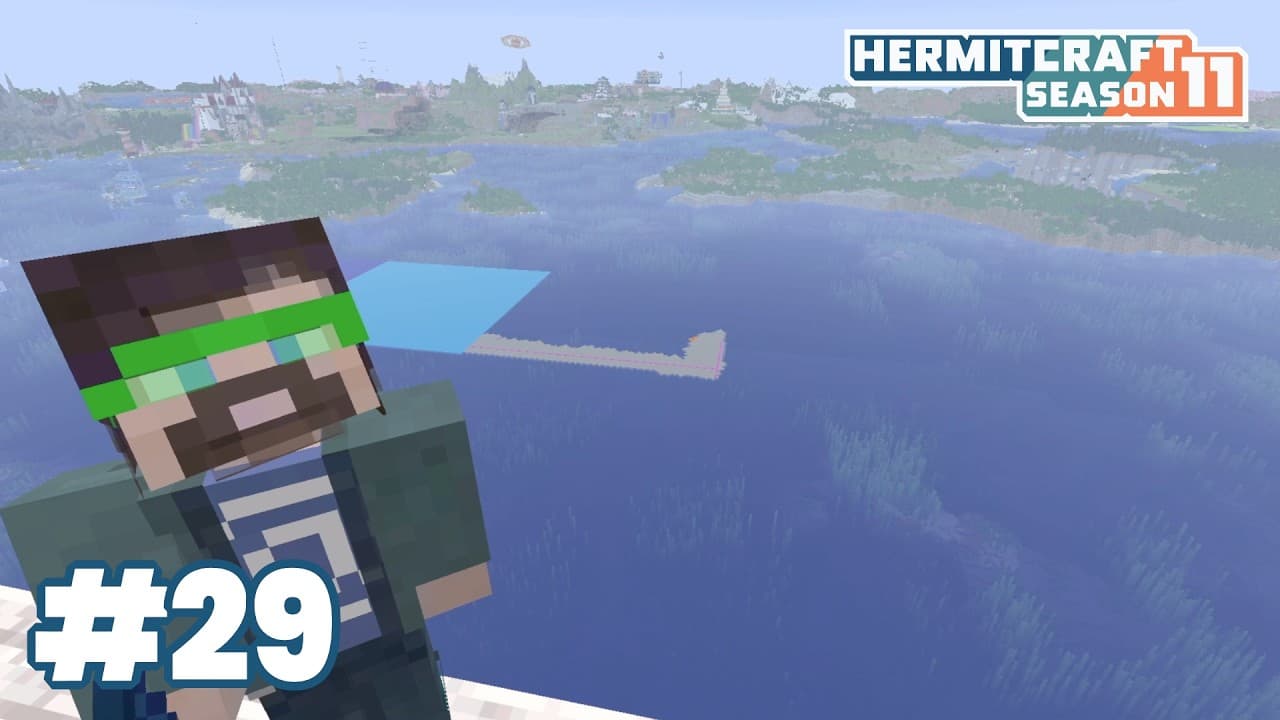 Guardian farm connection! Happy ghast tunnel! — HermitCraft 11: ep 29
