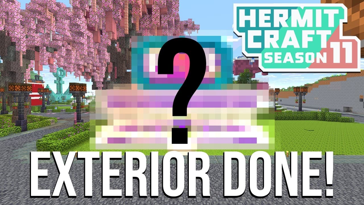 Shop Exterior Complete! - HERMITCRAFT S11 - EP05