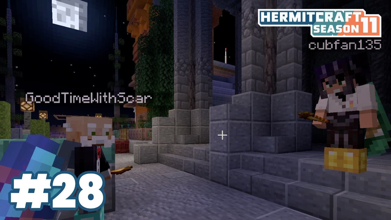 Bank deposit! Talking automated pain with @GoodTimesWithScar & @cubfan!  — HermitCraft 11: ep 28