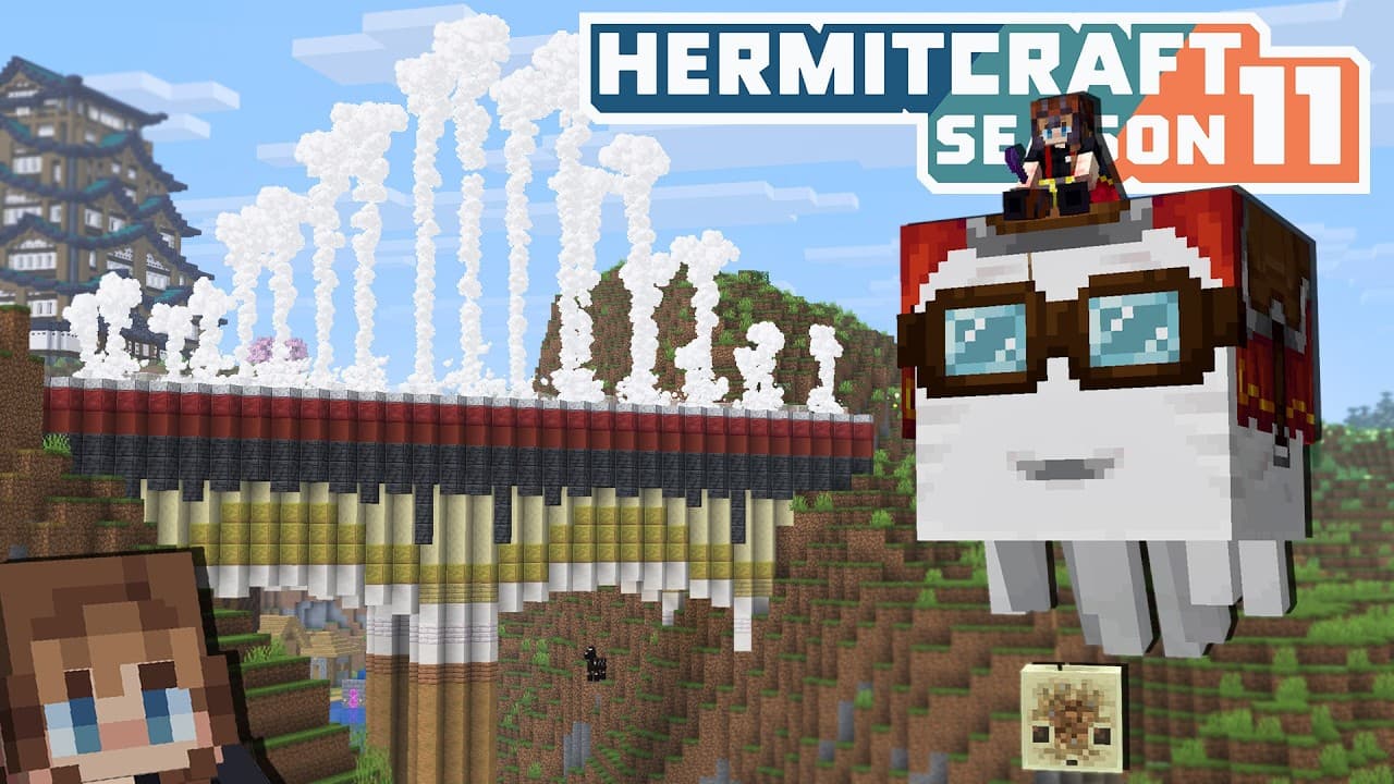 Building a Bridge With Geysers! | Hermitcraft 11: Episode 16