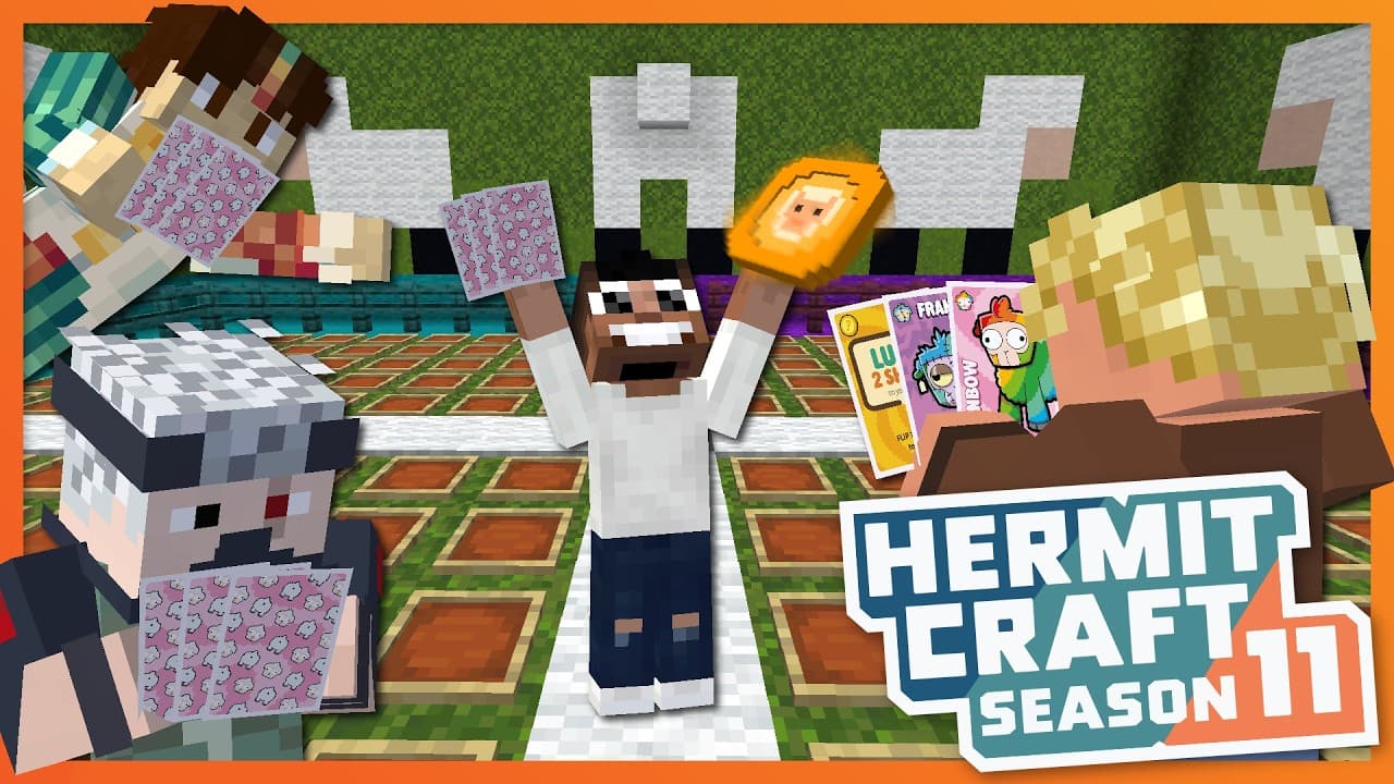 Etho, Joel & Bdubs Play My Card Game!!! - Minecraft Hermitcraft Season 11
