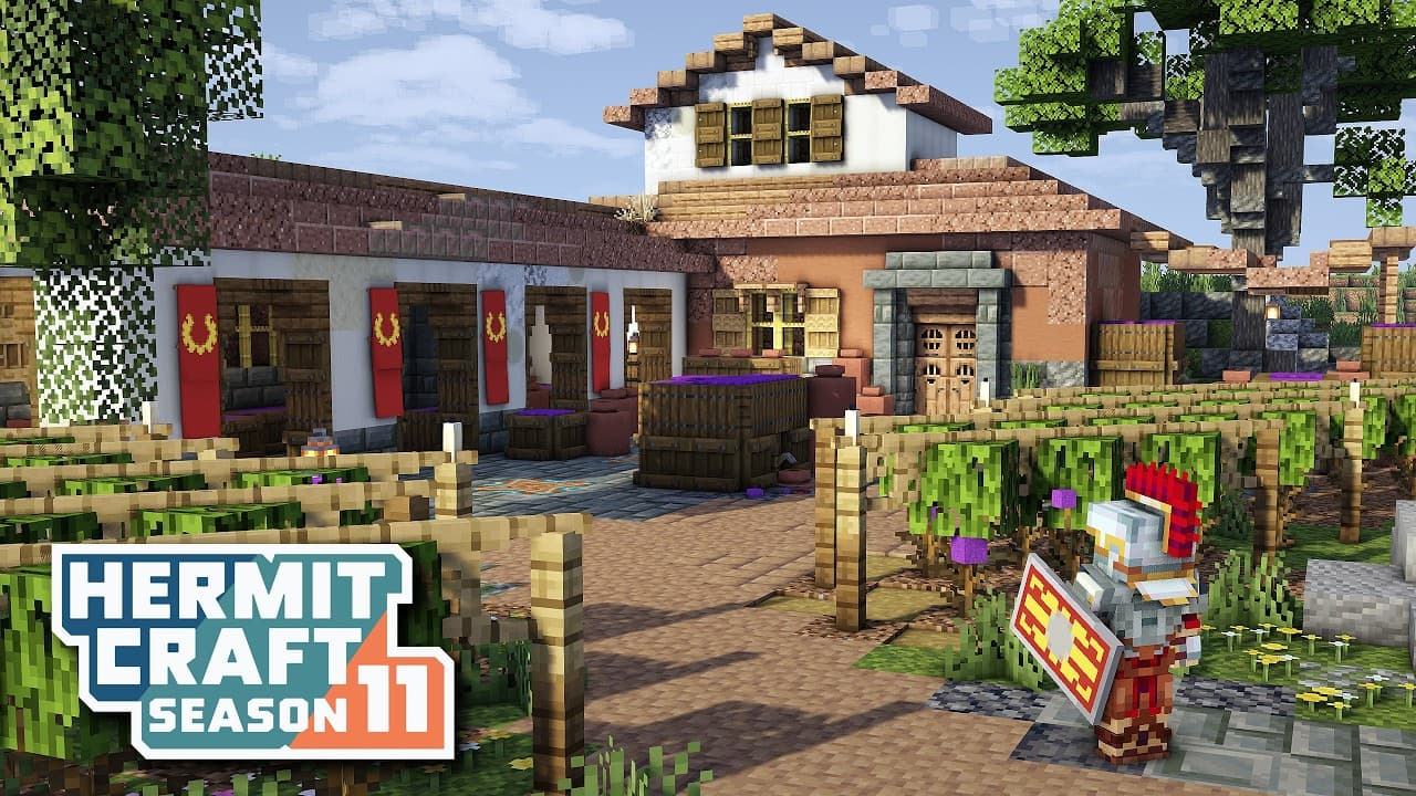 Hermitcraft 11: Ep.4 - A Touch of Magic in Our Roman Vineyard!