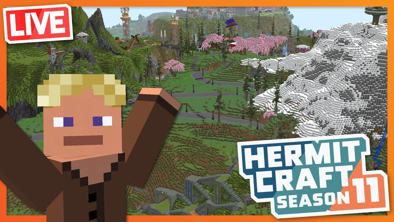 🔴Touring THE WORLD!!! - Minecraft Hermitcraft Season 11